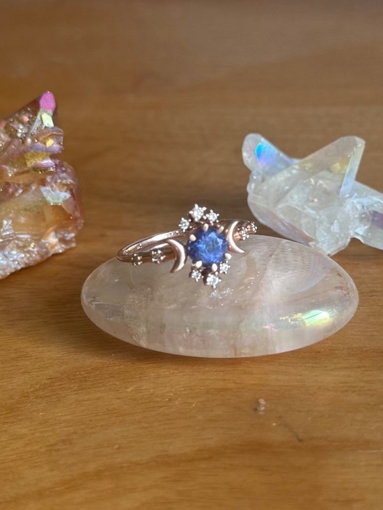 Sofia Zakia Jewelry - Sofia Zakia Custom Tanzanite Wandering Star 5.25 ring in 14k Rose Gold